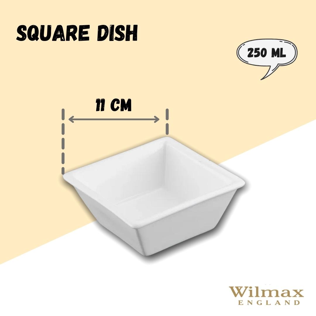 Wilmax Schale 250 ml 11 cm aus Porzellan, Weiß WL-992387/A