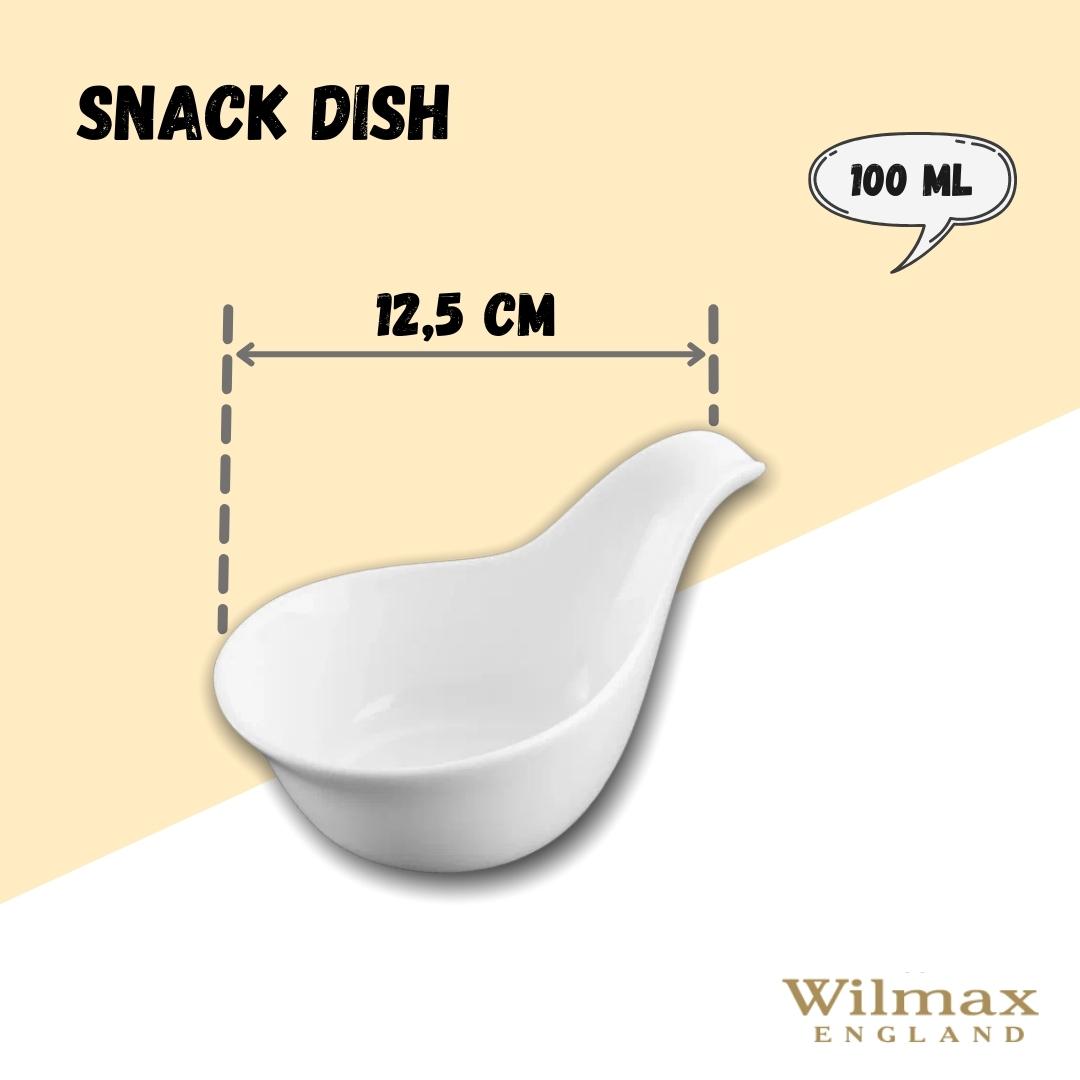 Wilmax Schale 100 ml 12.5 cm aus Porzellan, Weiß WL-992490/A