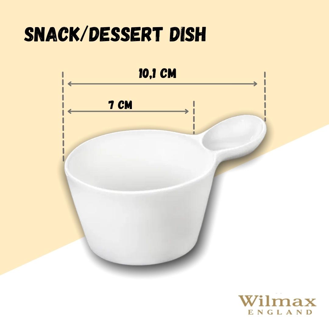 Wilmax Snack- und Dessertschale 100 ml Porzellan Weiß WL-996104/A