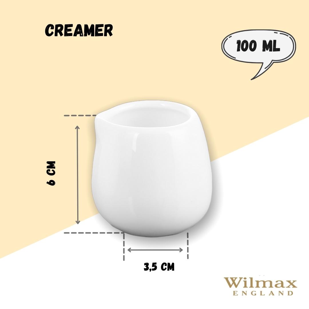 Wilmax Sahnekännchen 100 ml Weiß Porzellan WL-995003/A