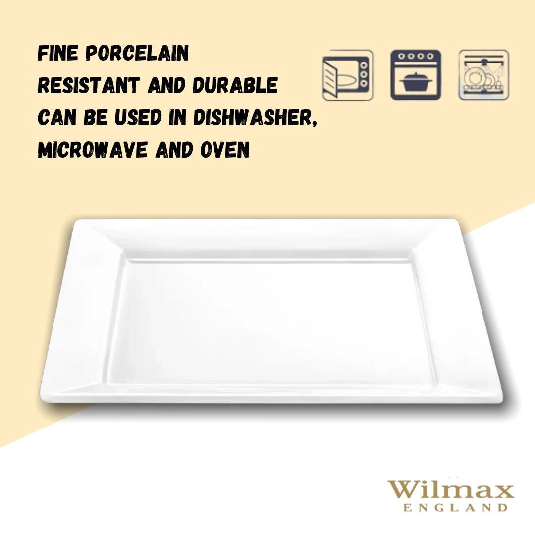 Wilmax Dessertteller 18.5 x 18.5 cm aus Porzellan, Weiß WL-991222/A