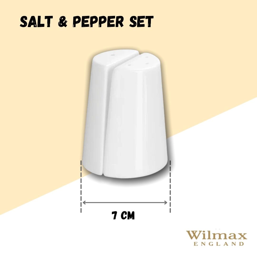 Wilmax Salz- und Pfefferstreuer Set Porzellan Weiß WL-996068/SP
