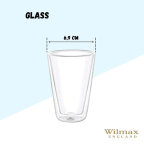 Wilmax Doppelwandiges Glas 300 ml Transparent WL-888705/A