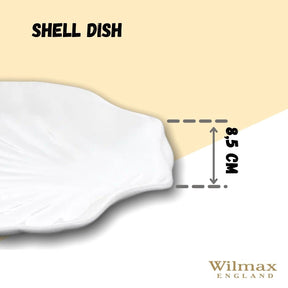 Wilmax Fischplate 18 cm aus Porzellan, Weiß WL-992012/A