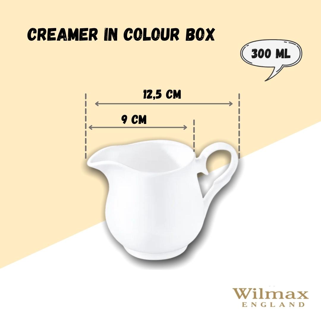 Wilmax Sahnekännchen 300 ml Weiß Porzellan