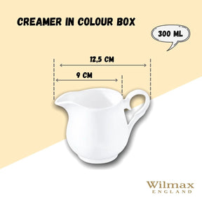 Wilmax Sahnekännchen 300 ml Weiß Porzellan