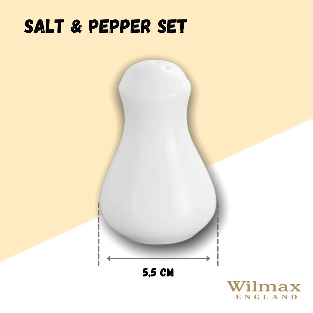 Wilmax Salz- und Pfefferstreuer Set 2-teilig Porzellan Weiß WL-996066/SP