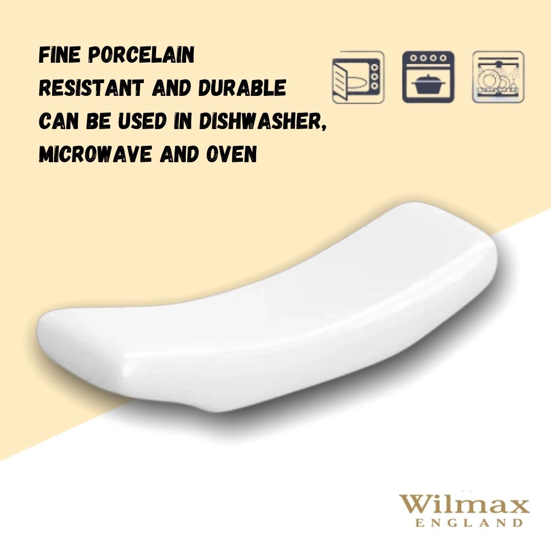 Wilmax Essstäbchenablage Weiß Porzellan 6er Set WL-996094/A6