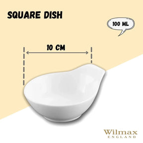 Wilmax Schale 100 ml 10.5 cm aus Porzellan, Weiß WL-992486/A