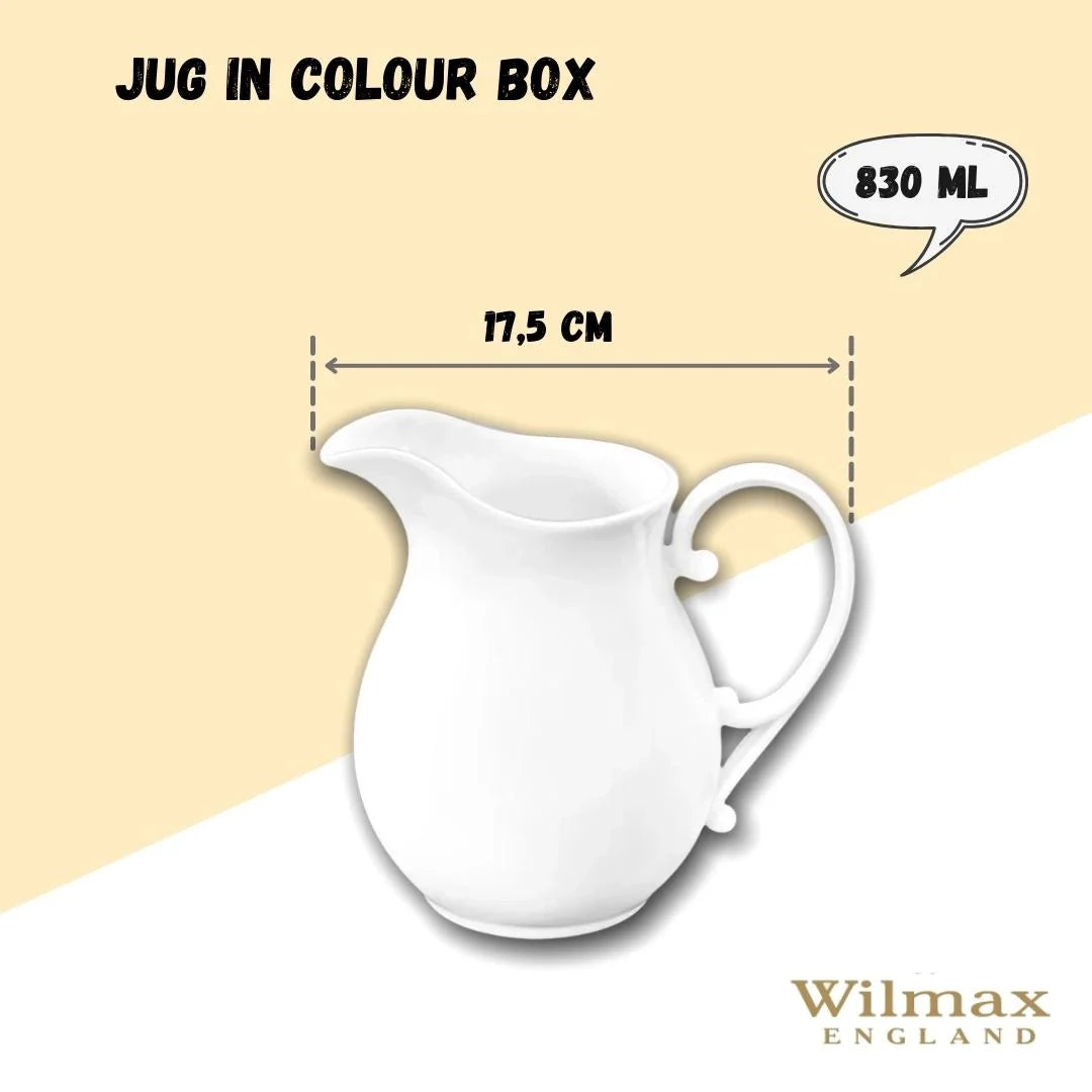 Wilmax Krug 830 ml Weiß Porzellan WL-995039/1C