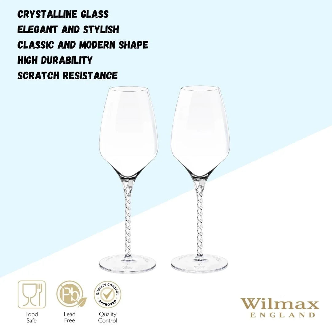 Wilmax Weinglas 600 ml Kristallglas Transparent 2er Set WL-888101/2C