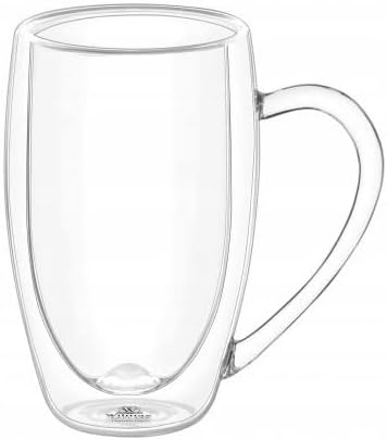 Wilmax Doppelwandige Glastassen 300 ml Borosilikatglas 4er Set WL-888740/A4