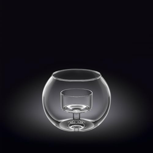 Wilmax Teelichthalter 10 x 8 cm Glas Transparent WL-888973/A