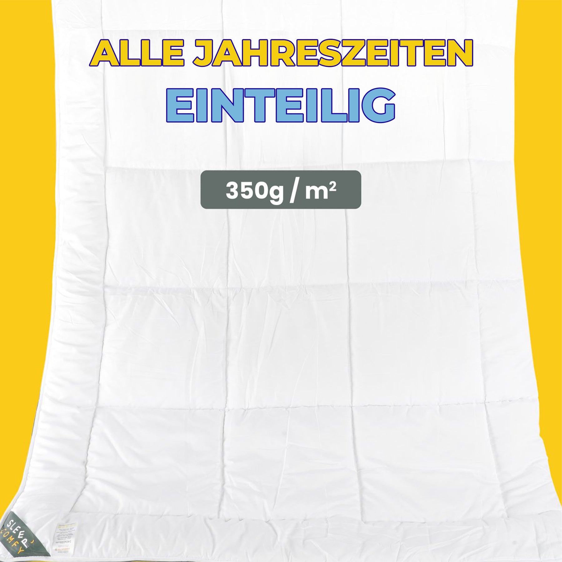 Sleep Comfy White Soft Series - 4-Jahreszeiten Einzeldecke, Antiallergisch