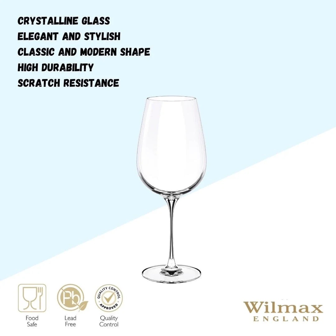 Wilmax Weinglas 700 ml Kristallglas Transparent 2er Set WL-888035/2C