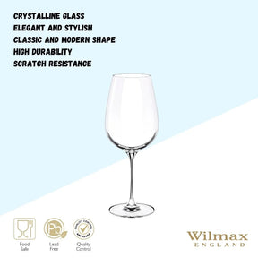 Wilmax Weinglas 700 ml Kristallglas Transparent 2er Set WL-888035/2C