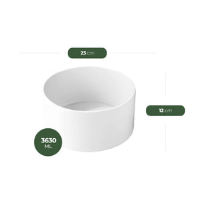 Wilmax Porzellan-Schüsselset - 18 cm & 23 cm (1850 ml + 3630 ml)