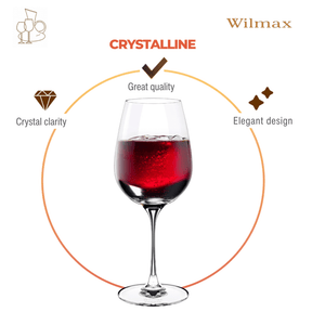 Wilmax Weinglas 580 ml Kristallglas Transparent 2er Set WL-888034/2C