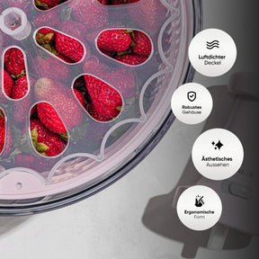 CRALEX Salatschleuder & Schalen Set - 5L + 2L & 3L