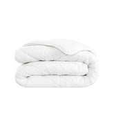 Mikrofaser Bettdecke Weiß, 200x200 cm,Doppelbett Leichtes Steppbett-Atmungsaktive Ganzjahresdecke aus Mikrofaser, Waschbare Bettdecke, 300 gr/m² Faser