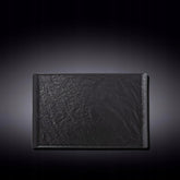 Wilmax Rechteckiger Teller SlateStone Schwarz 29.5 x 14.5 cm Porzellan