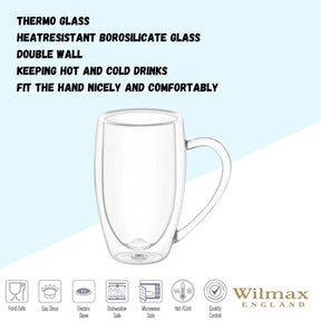 Wilmax Doppelwandiger Thermobecher 500 ml 2er Set WL-888742/A2