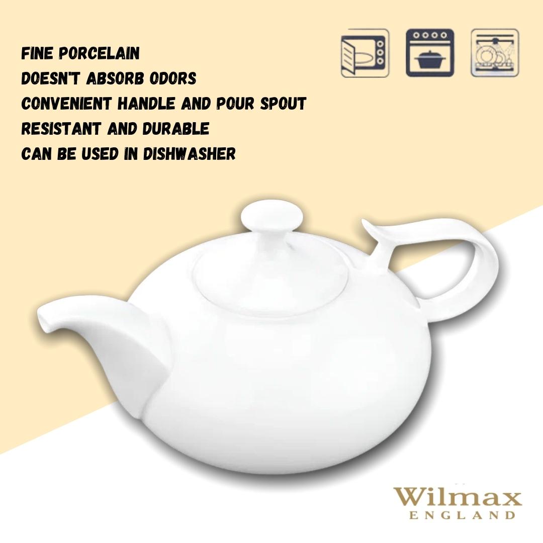 Wilmax Teekanne 2250 ml Weiß Porzellan