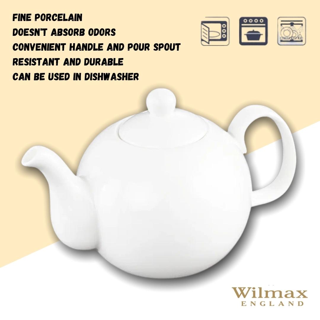Wilmax Teekanne 500 ml Olivia Weiß Porzellan WL-994018/A