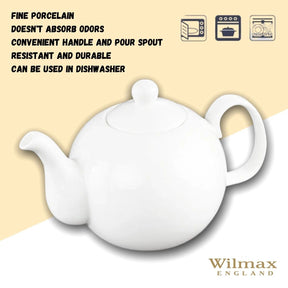 Wilmax Teekanne 500 ml Olivia Weiß Porzellan WL-994018/A