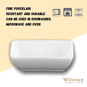 Wilmax Saucenschale 8 x 6 cm Porzellan Weiß WL-996012/A