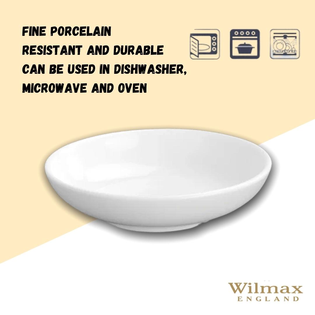 Wilmax Sojaschale 10 cm Porzellan Weiß WL-996078/A
