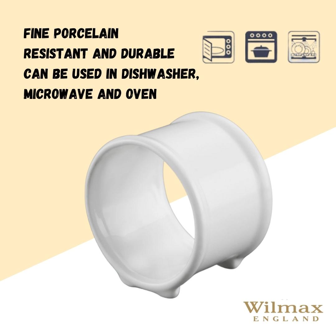 Wilmax Serviettenring Porzellan Weiß WL-996044/A