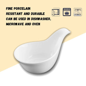 Wilmax Schale 100 ml 12.5 cm aus Porzellan, Weiß WL-992490/A