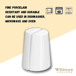 Wilmax Salz- und Pfefferstreuer Set Porzellan Weiß WL-996068/SP