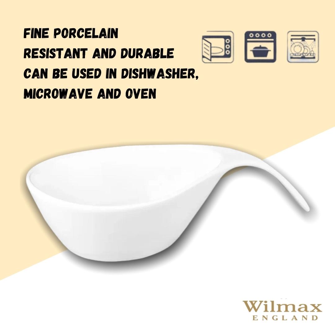 Wilmax Schale 450 ml aus Porzellan, Weiß WL-991282/A