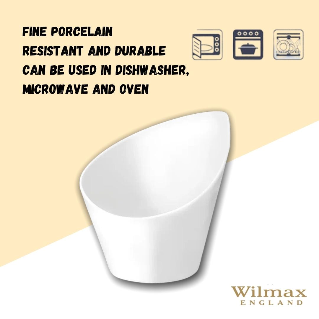 Wilmax Schale 14 cm aus Porzellan, Weiß WL-992774/A