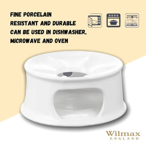 Wilmax Stövchen 13 cm Porzellan Weiß WL-996006/A