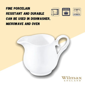 Wilmax Sahnekännchen 300 ml Weiß Porzellan