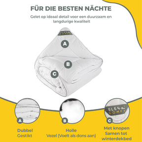 Sleep Comfy White Soft Series - 4-Jahreszeiten Einzeldecke, Antiallergisch
