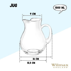 Wilmax Krug 1000 ml Kristallglas Transparent WL-888370/1C