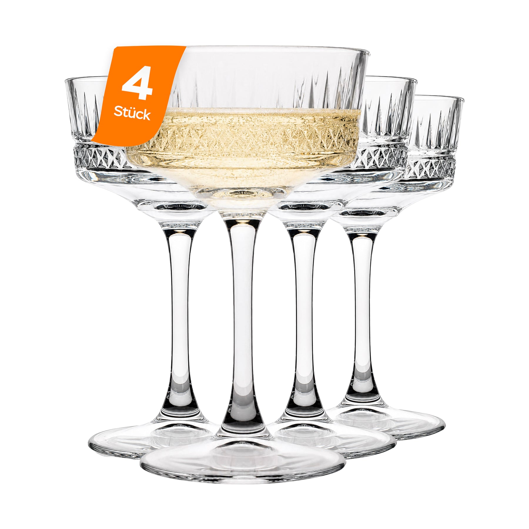 Pasabahce Elysia Champagnerschalen, 260 ml, transparent