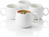 Wilmax Tasse 400 ml Weiß Porzellan 4er Set WL-993084/A4