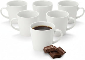 Wilmax Tasse 280 ml Porzellan Weiß 6er Set WL-993101/A6
