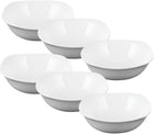 Wilmax Schale 650 ml 16.5 cm Weiß Porzellan 6er Set