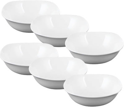 Wilmax Schale 650 ml 16.5 cm Weiß Porzellan 6er Set