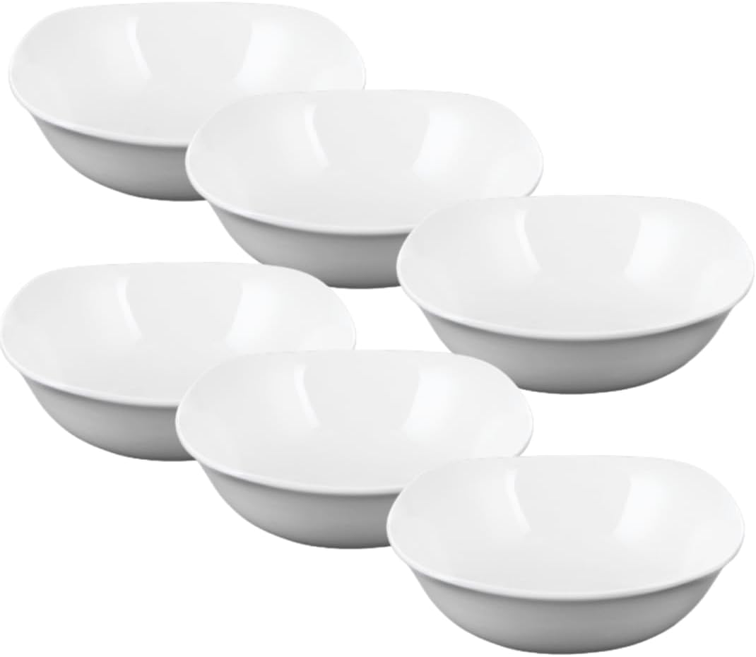 Wilmax Schale 650 ml 16.5 cm Weiß Porzellan 6er Set WL-992001/A6