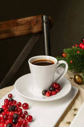 Wilmax Kaffeetassen mit Untertassen 110 ml 2er Set
