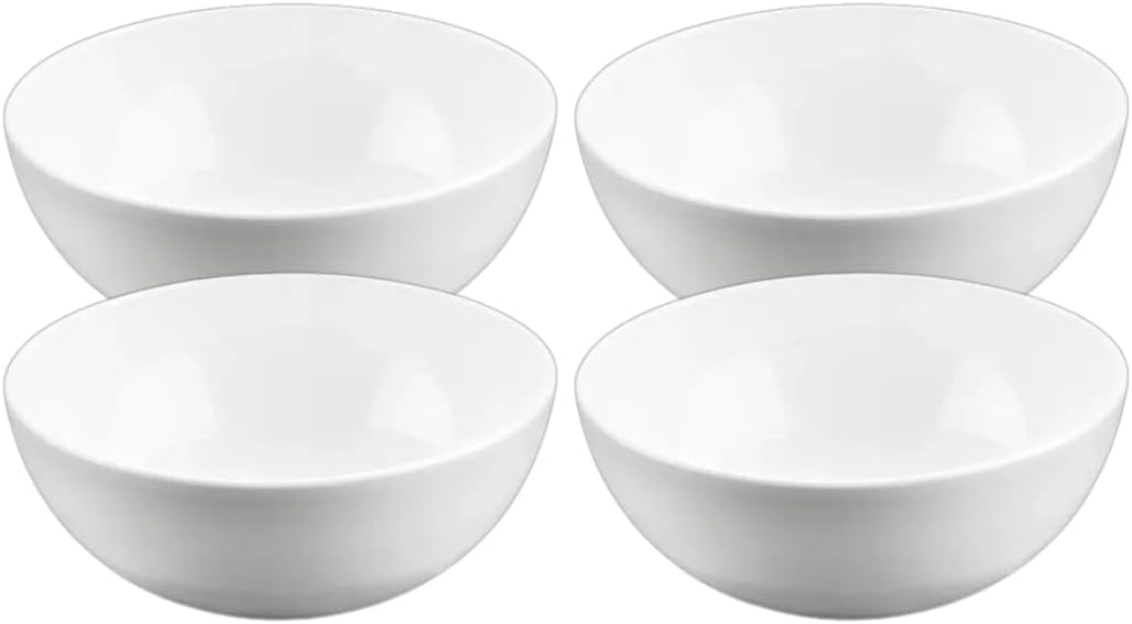 Wilmax Porzellanschale 600 ml 14 cm Weiß 4er Set WL-992565/A4
