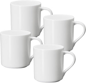 Wilmax Becher 320 ml Weiß Porzellan 4er Set WL-993040/A4