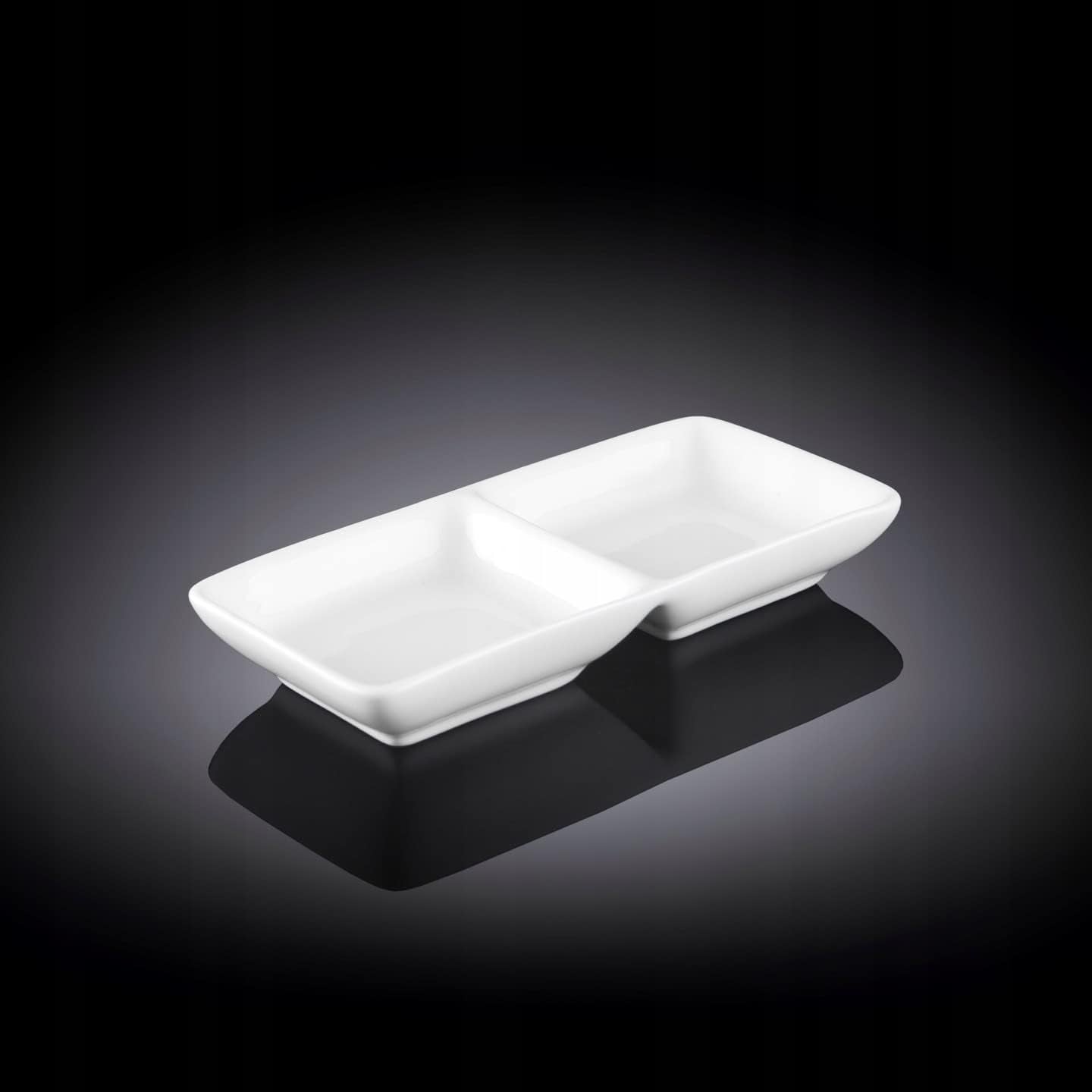 Wilmax Servierplatte 14.5 cm aus Porzellan, Weiß WL-992415/A